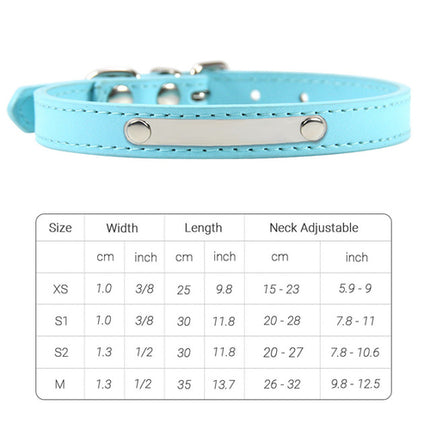 Pu Leather Cat Collar Personalized Kitten Collar Id Name Engraving Pet