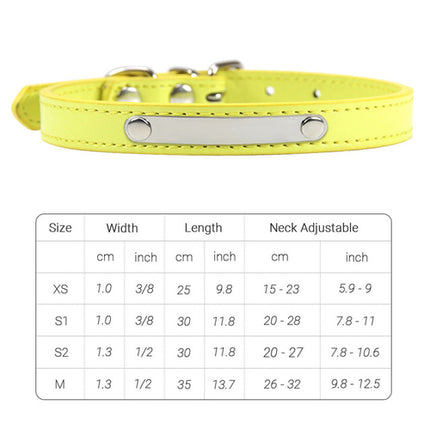 Pu Leather Cat Collar Personalized Kitten Collar Id Name Engraving Pet