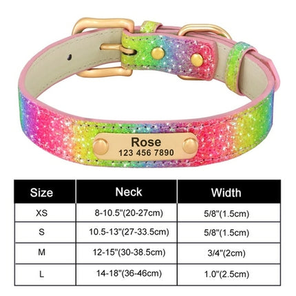 Personalized Dog Collar Bling Customized Anti lost Pet ID Collar