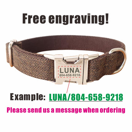 Personalized Dog Collar Customized Pet Collars Free Engraving Id Name