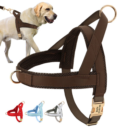 Personalized Dog Harness No Pull Dog Harnesses Adjustable Pet Walking