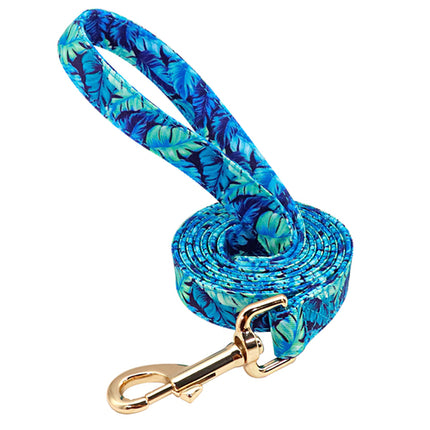 Personalized Printed Dog Collar Leash Set Customized Nylon Pet Collar