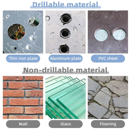 3Pcs HSS Straight Groove Step Drill Bit 3-12mm 4-12mm 4-20mm Nitride