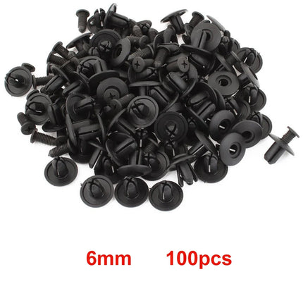 8mm/6mm Plastic Rivets Fasteners Screw Car Fender Bumper Screws Clips