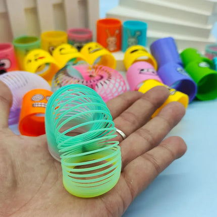 12pcs Rainbow Circle Funny Magic Toys Children Educational Coil