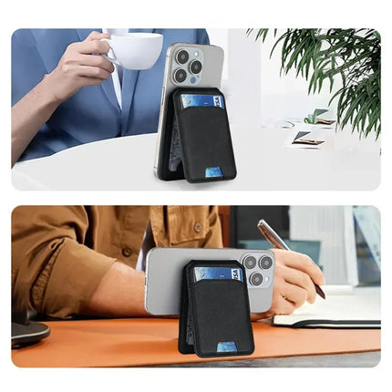 Card Wallet Phone Stand PU Leather Magnetic Card Holder  Phone Cases