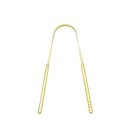 4 Colors Stainless Steel Tongue Scraper U-shaped Metal Fresh Breath