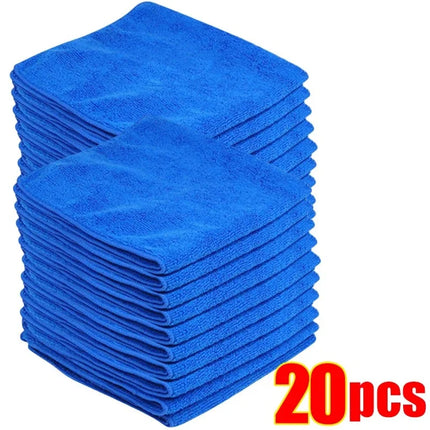 20/10PCS Car Cleaning and Washing Square Towel Super Absorbent and Non