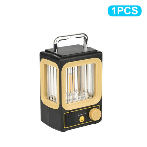 LED Rechargeable Flashlight Camping Lantern 5 Modes Super Bright