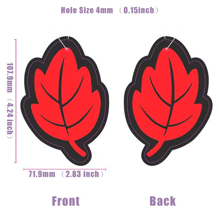 6PCS Car Air Freshener Natural Scented Tea Paper Auto Hanging Vanilla