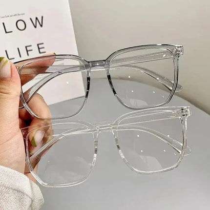 Round Eyewear Transparent Computer Glasses Frame Women Men Anti Blue