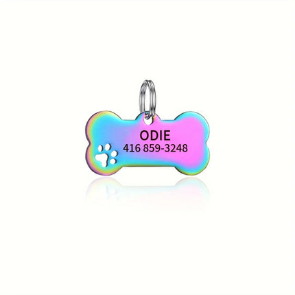 Personalized Engraved High Quality Dog Cat Tags with Name and Phone