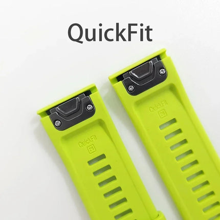 QuickFit 22mm 26mm Silicone Strap For Garmin Fenix 6XPro 5XPlus/Epix
