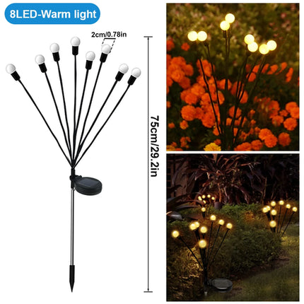 Firefly Garden Solar Lights 8LED 10LED 40LED Outdoor Waterproof RGB