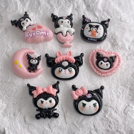 Sanrio Kuromi Shoe Charms ABS Cartoon Cute Detachable DIY Decorative