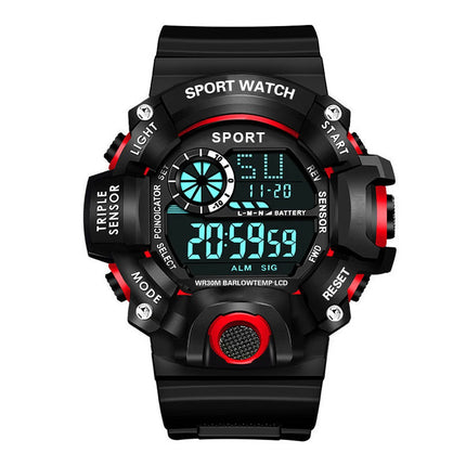 YIKAZE Men's LED Digital Watch Men Sport Watches Fitness Electronic