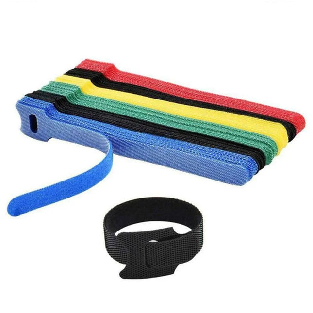 50/200 Pcs Releasable Cable Ties Colored Plastics Reusable Cable ties