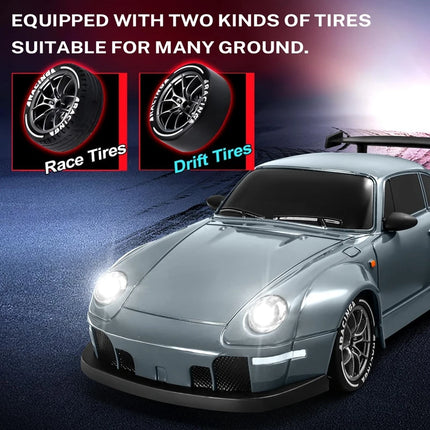 4WD RC Drift Car With LED Light 2.4G Radio 20KM/h High Speed Remote