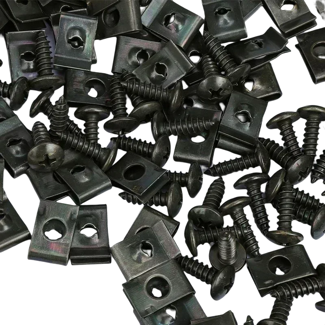 Self Tapping Screws Metal Fastener Clip for Car Motorcycle U-Type Clip