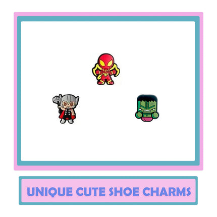 Random 10/20/30Pcs Hot Toys Series Shoe Charms For Clogs,PVC Shoe DIY