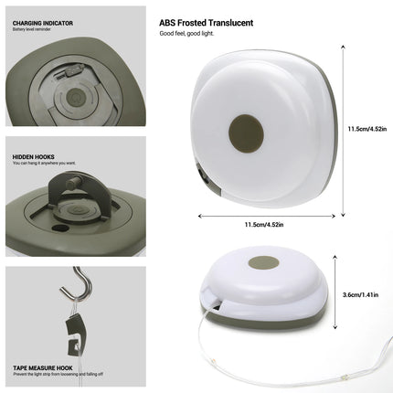 Camping String Lights,33Ft Light with Lanterns (2 in 1 Design),Camping