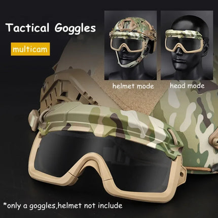 Sports Sunglasses for Men Women 2 Modes Airsoft Goggles Riding Eye