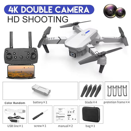 KBDFA 2025 E88 Professional Wide Angle RC Dron HD 4K Camera Mode