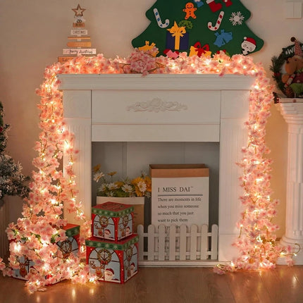 180CM Artificial Sakura Flowers Vine for Wedding Decoration Garden