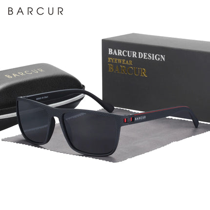 BARCUR Men Polarized Sunclasses TR90 Light Weight Fishing Travel Sun