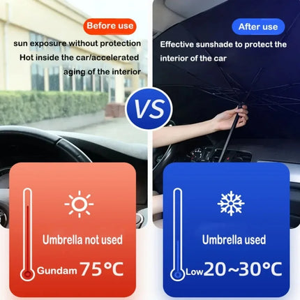 Car Sunshade Umbrella For Auto Shading Car Sun Shade Protector Parasol