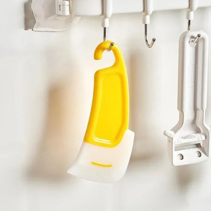 Cleaning Spatula Kitchen Scraper Soft Blade Scraper Brush Dirty Pan