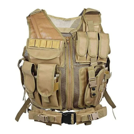 Adjustable Molle Tactical Vest Combat Body Armor Vests Security Guard