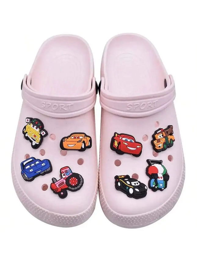 MINISO 20pcs Cars Shoe Decorations Shoe Accessories Charms For Clogs