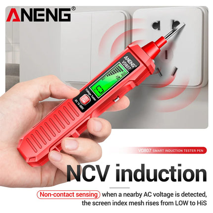 ANENG VD807 Smart Induction Tester Pen AC 12-300V Voltage Tester NCV