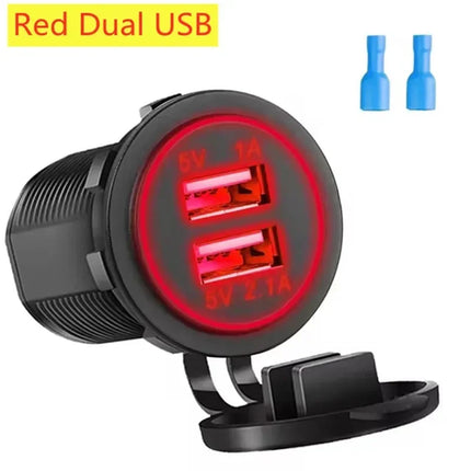 Universal  Car Charger Fast Charging Motorcycle Car Cigarette Lighter