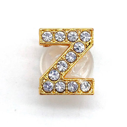 1-26Pcs Fashion Gold Letters Metal Shoe Charms Accessories Garden Shoe