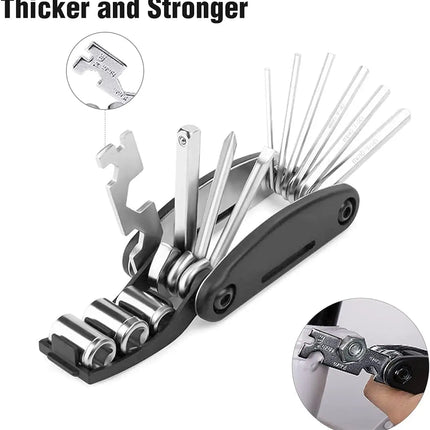 Multi Fuctional Tool 16 in 1 - Bike Tool Kit - Repair Kit for Bike,