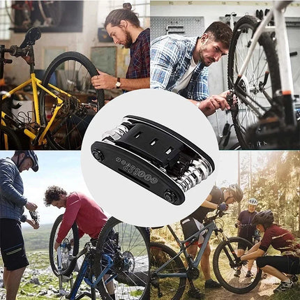 16 in 1 Multipurpose Bike Repair Tool Kits Bicycle Multi Tool