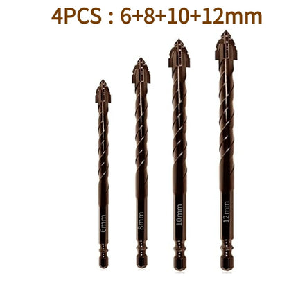 10/7PCS Serrated Drill Bits Set High Strength Special Serrated Twist