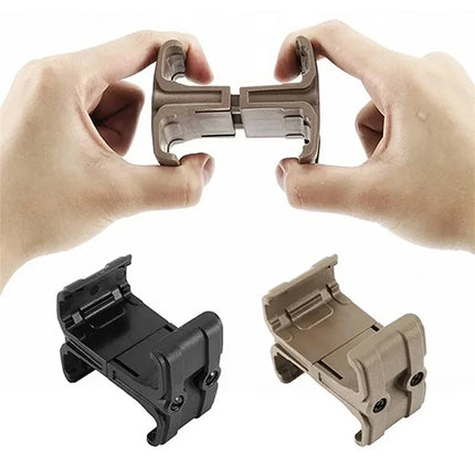 NEW Tactical rifle clip, AK/AR15/M4 Airsoft Mag dual parallelizer