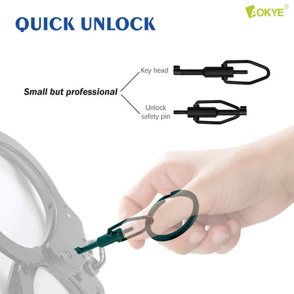 AK-03B mini handcuff key, made of high carbon steel, with key ring,