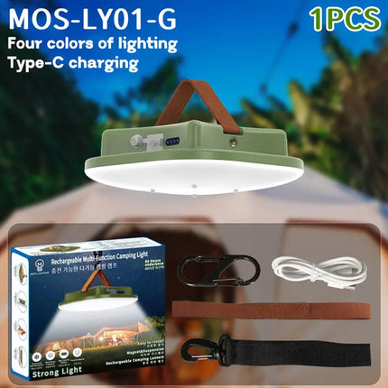 MOSLIGHTING 80W Camping Lantern Portable Flashlights Rechargeable