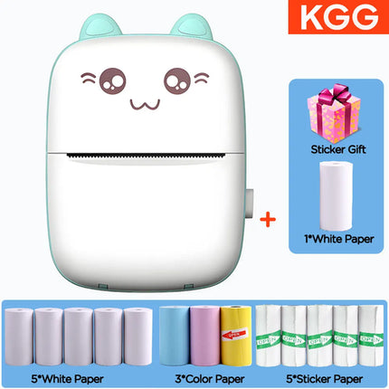 C9 Mini Printer Thermal Paper Picture Luggage Tags English Learning