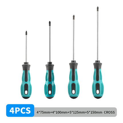 4PCS Multipurpose Handle Screwdrivers Set Electrician Insulated