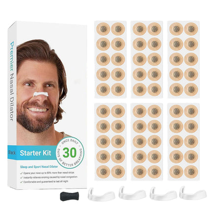 30Days/Box Nasal Breathing Dilators Kits Magnetic Nose Clip Strips