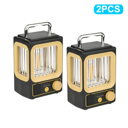 LED Rechargeable Flashlight Camping Lantern 5 Modes Super Bright