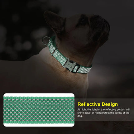 Custom Dog Martingale Collar Nylon Reflective Dog Collars With