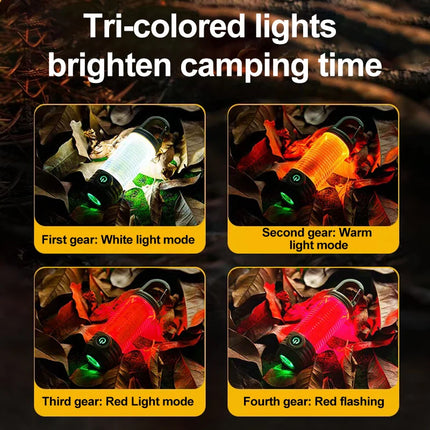 Multi Functional Outdoor LED Camping Lights Rechargeable Flashlights