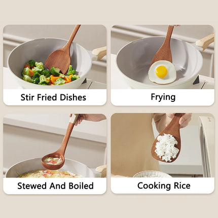 COOKER KING Ebony Wood Spatula Non Stick Pan Special Stir Fry Spatula