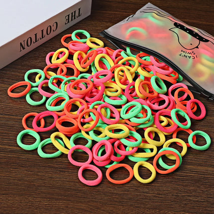 50/100Pcs Hair Bands for Children Colorful Nylon Scrunchie Hair Ties